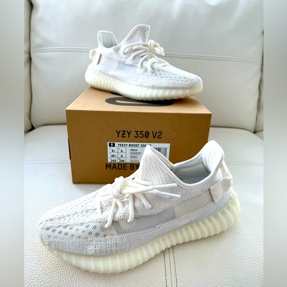 👟 Adidas Yeezy Boost 350 V2 Low Bone HQ6316 Mens Size 6.5 Women’s Size 8 Sneaker - Picture 10 of 13